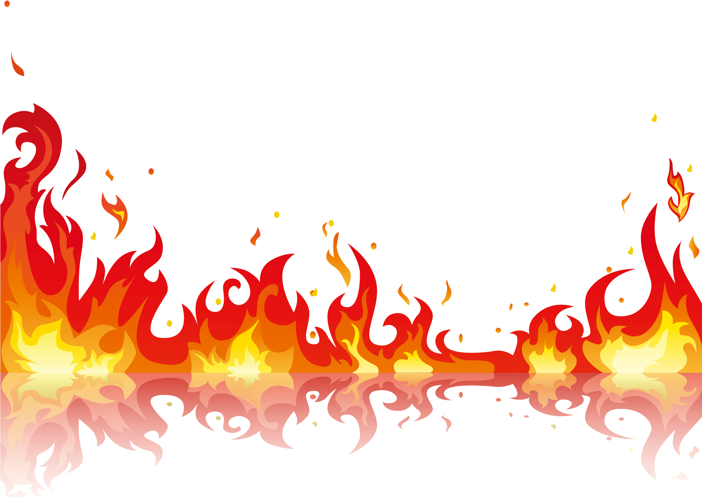 Flame Clip Art Fire - Flames Border, HD Png Download PNG with transparent background