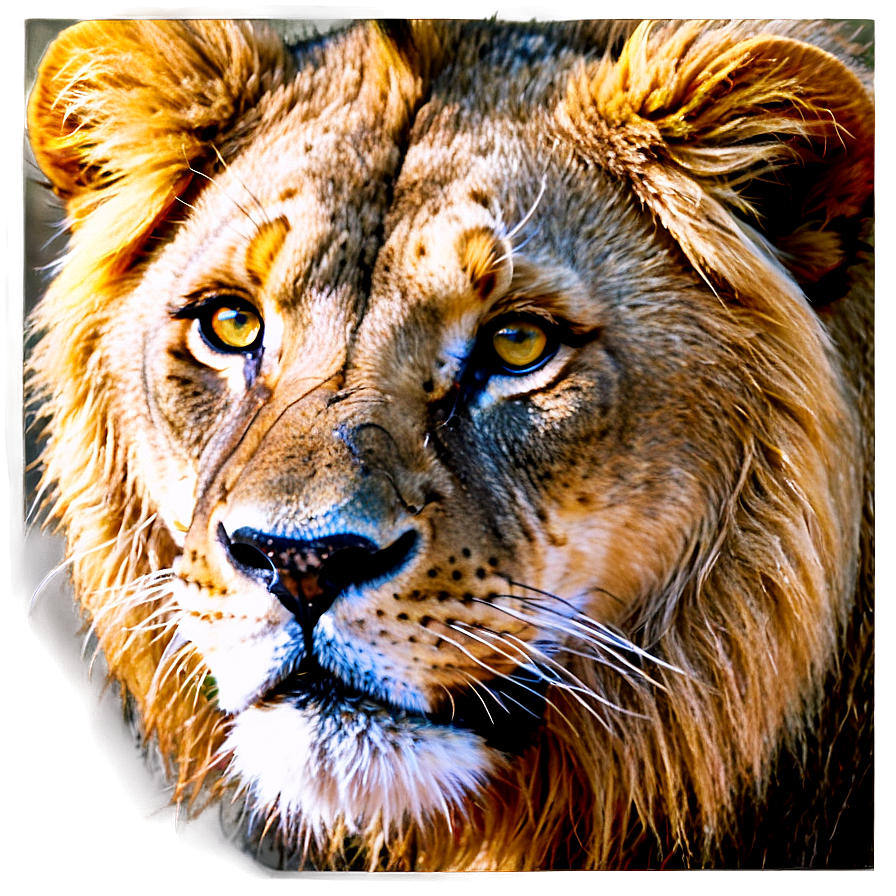 Intense Lion Look Png 99