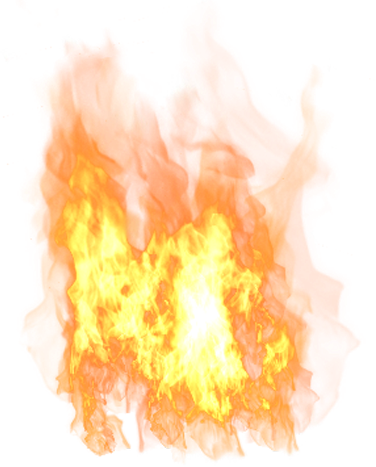 Intense Orange Flame Texture