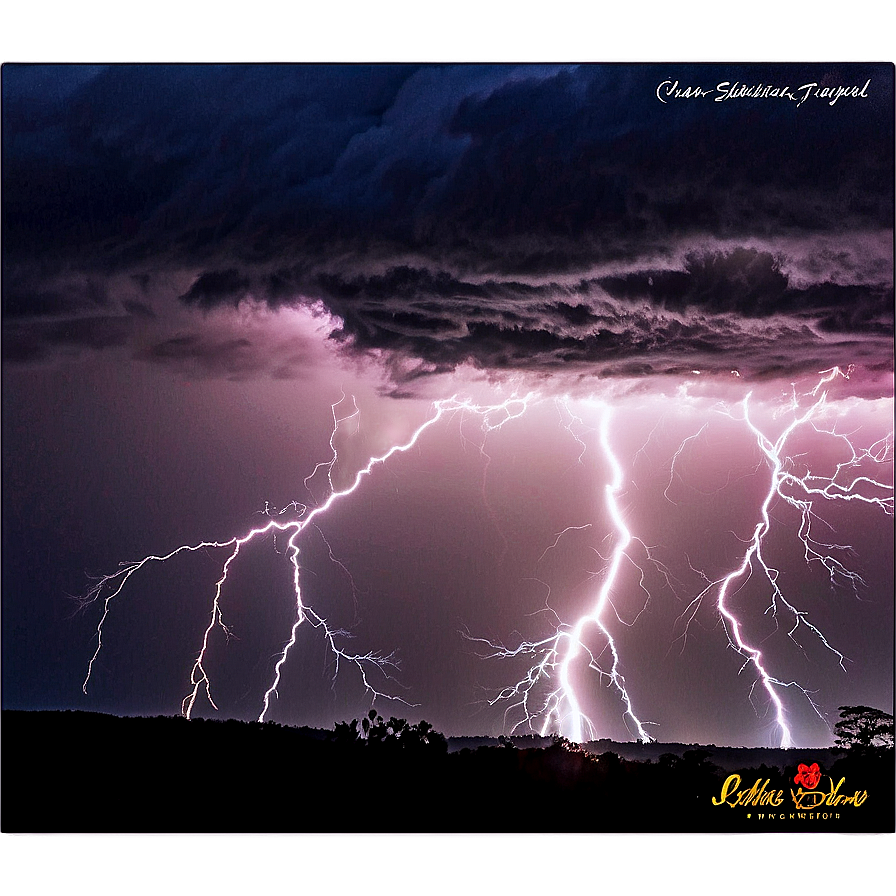Intense Thunderstorm Night PNG 06202024 PNG with transparent background