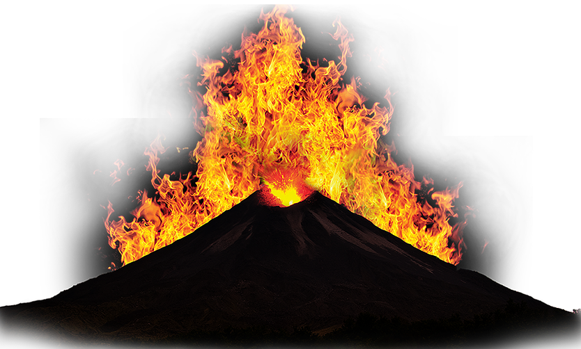 Erupting Volcano Png Svg Transparent Download - Erupting Volcano Png Transparent, Png Download PNG with transparent background