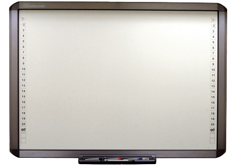 Interactive Digital Whiteboard PNG image with a transparent background, free high-resolution download