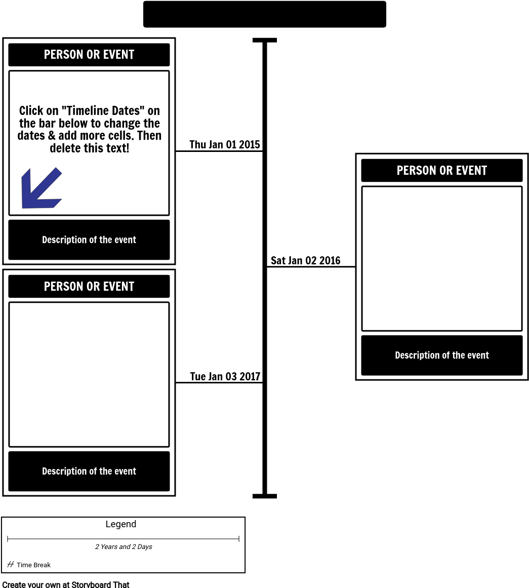 Interactive Timeline Template PNG with transparent background