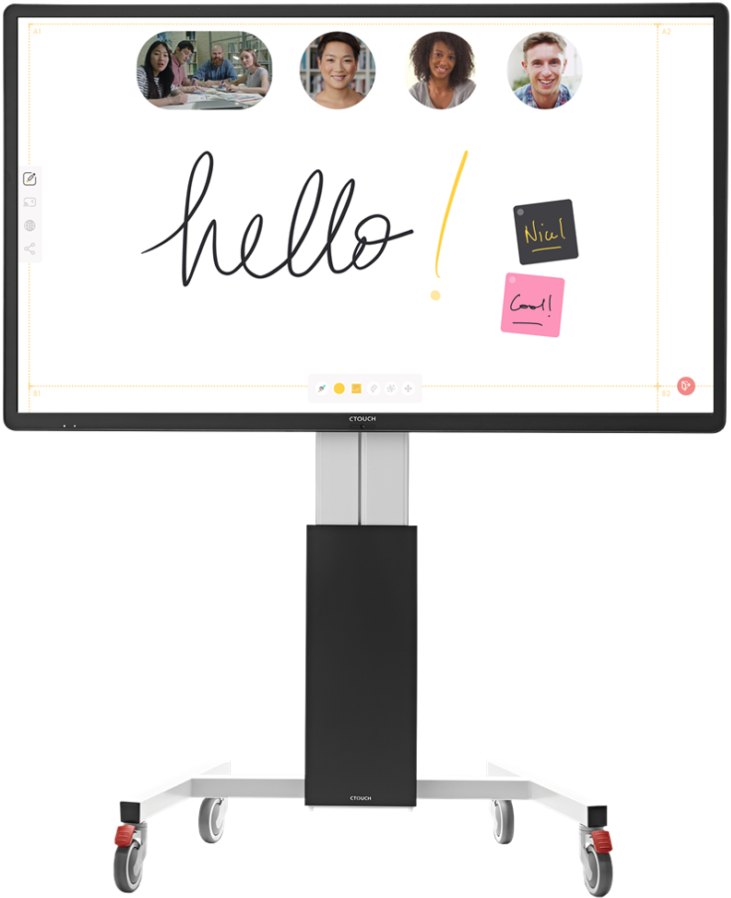 Interactive Whiteboard Microsoft Teams Videoconferencing - Interactive Whiteboard, HD Png Download PNG with transparent background