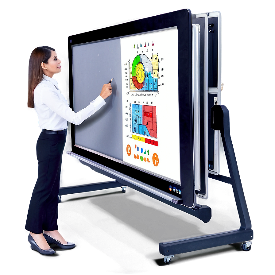 Interactive Whiteboard PNG mwo PNG image with a transparent background, free high-resolution download