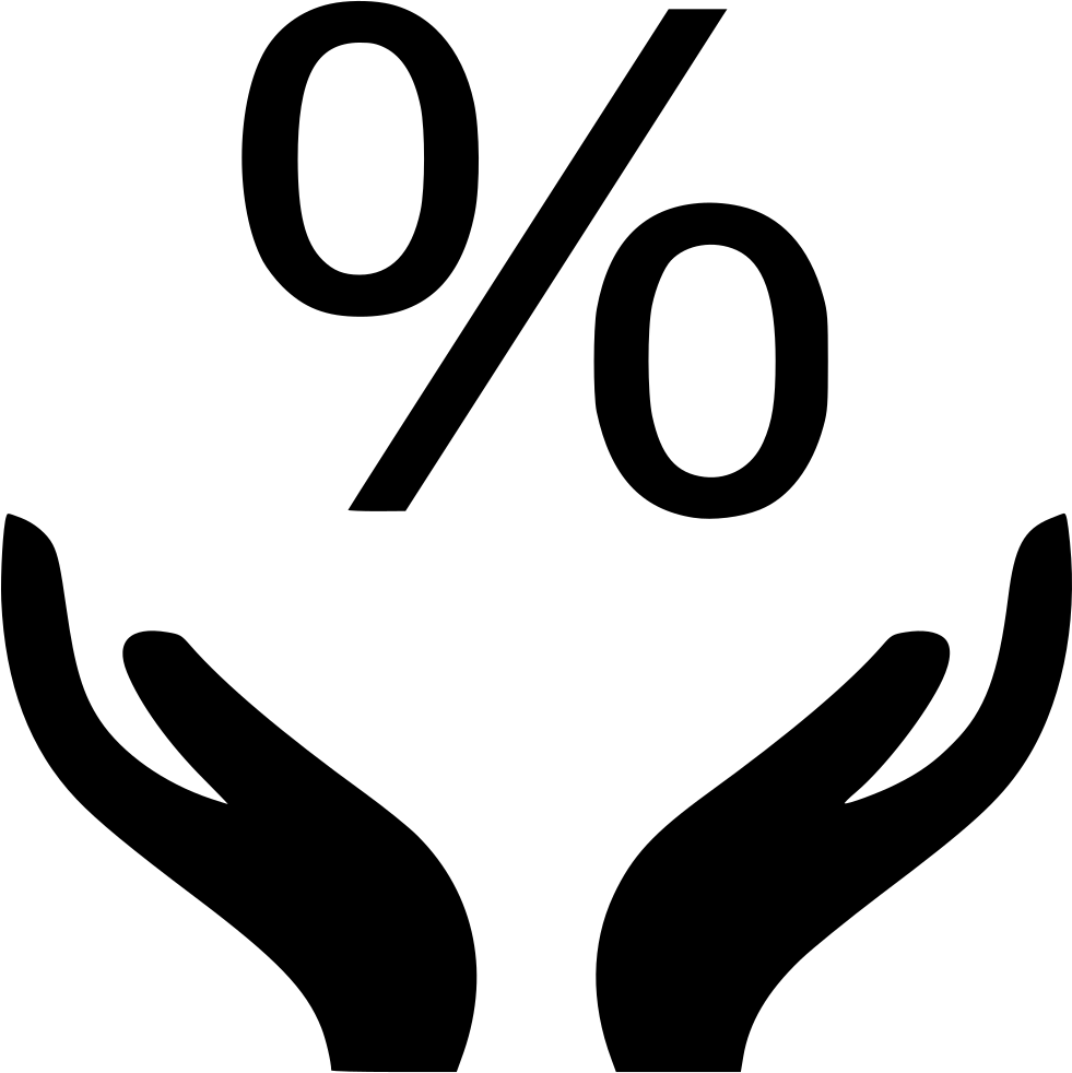 Percentage Rate Percent Finance Money Comments - Icon Percent Png, Transparent Png PNG with transparent background