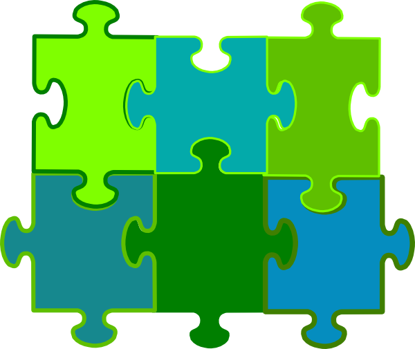 Interlocking Puzzle Pieces Graphic