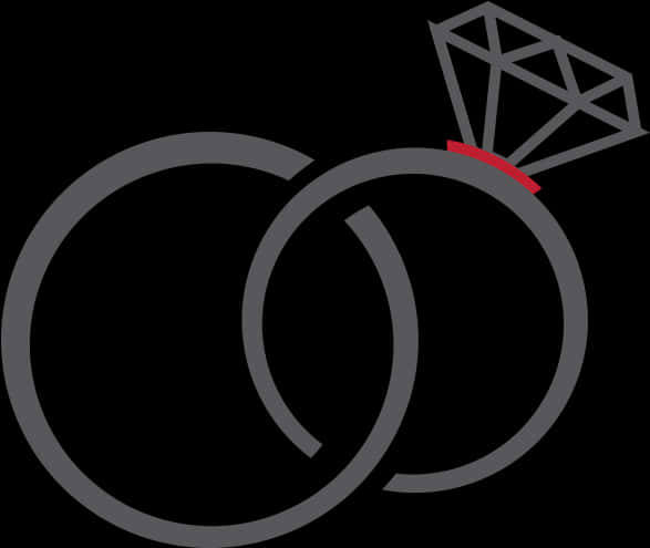 Interlocking Rings Wedding Icon