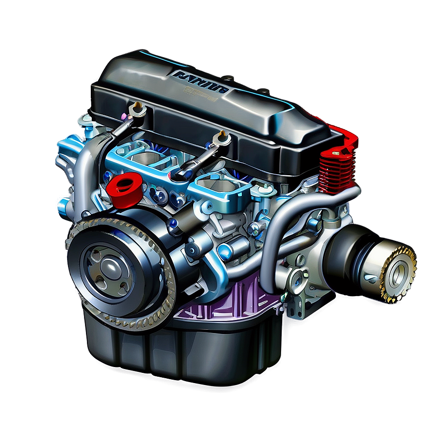 Internal Combustion Car Engine Png 21