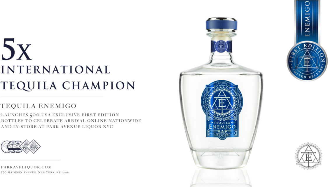 London’s Ultra Luxury Award Winning Tequila Brand Flies - Tequila Enemigo, HD Png Download PNG with transparent background
