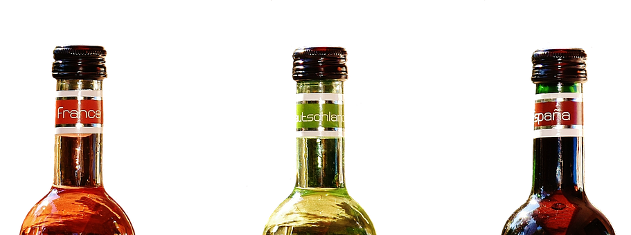 International Wine Bottles Neck Labels PNG with transparent background