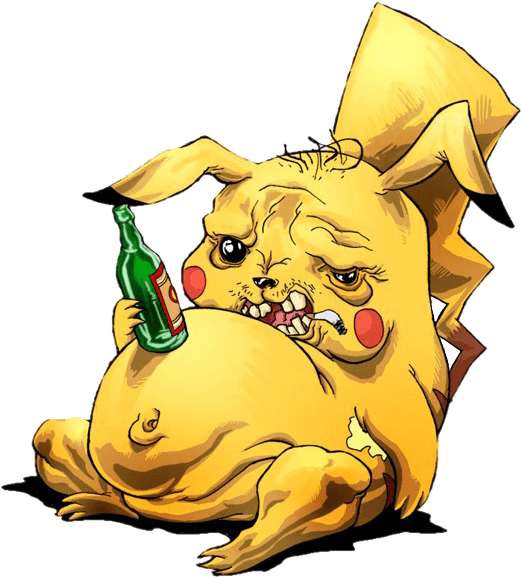 Drunk Pikachu, HD Png Download PNG with transparent background