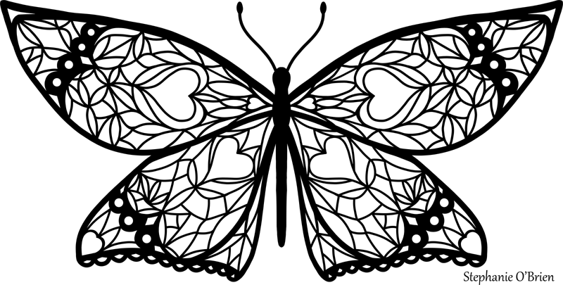 Butterfly Outline Png, Transparent Png PNG with transparent background