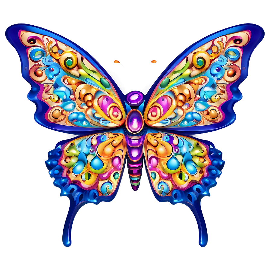 Intricate Butterfly Outline Png Uyj55