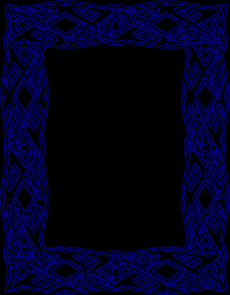 Intricate Celtic Knot Border Design