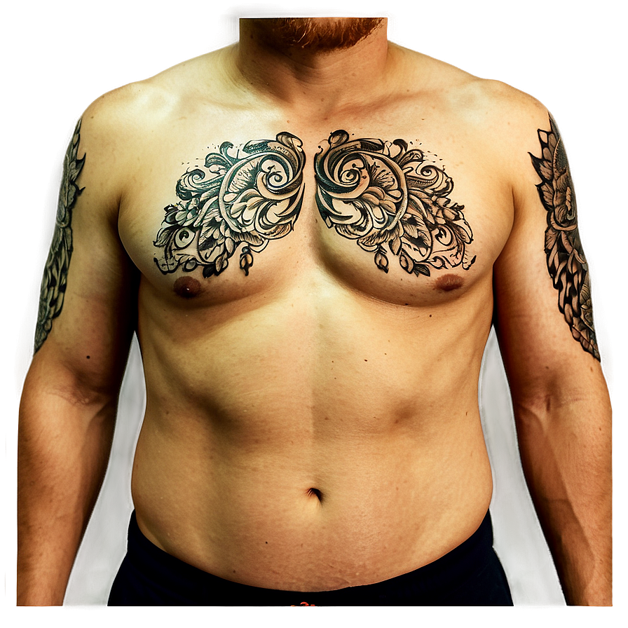 Intricate Chest Tattoo Artwork Png 06262024