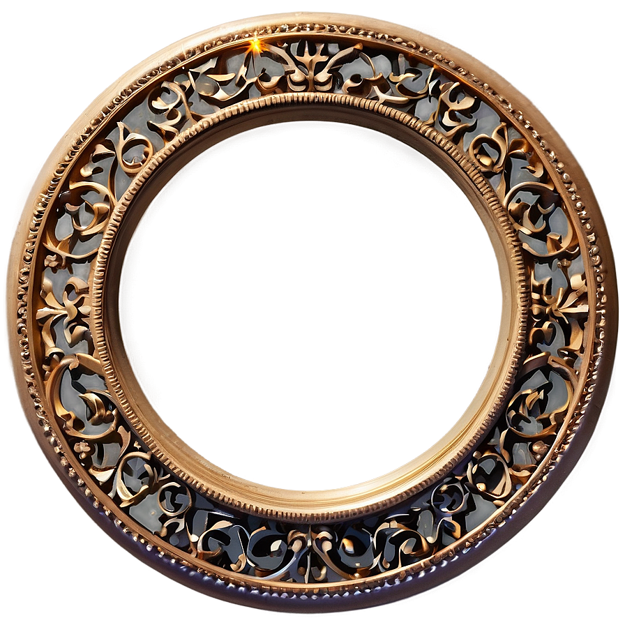 Intricate Circle Frame Png 06122024