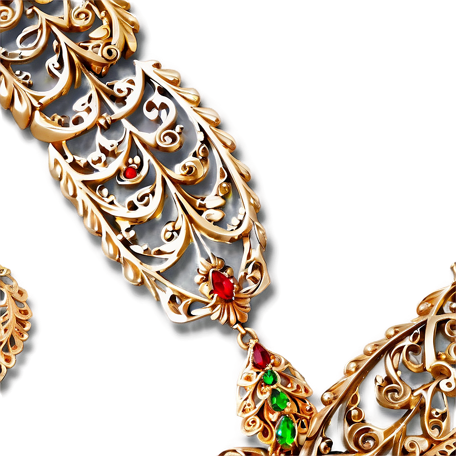 Intricate Filigree Jewelry Png 06112024