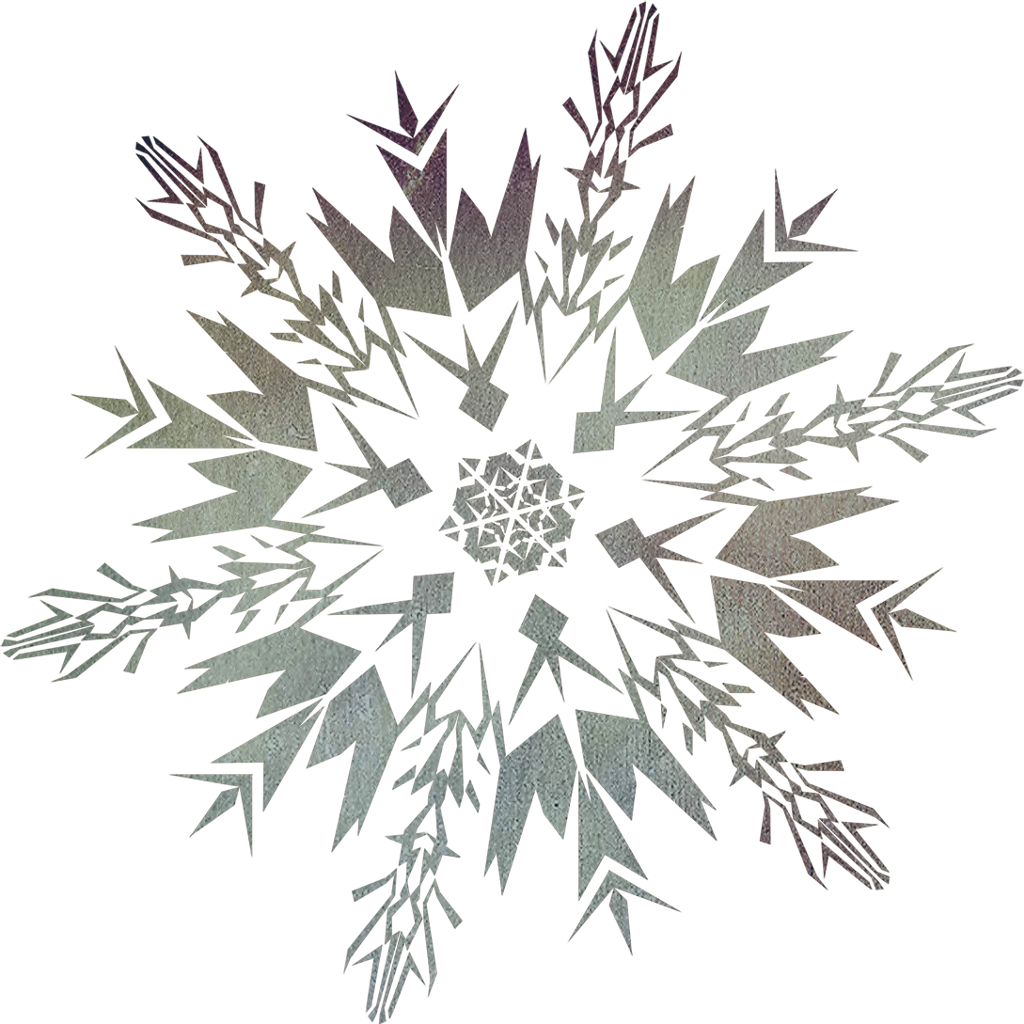 Intricate Frozen Snowflake Design