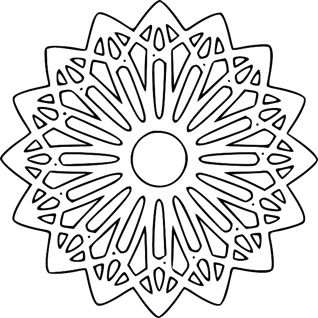 Outline, Star, Figure, Round, Art, Mandala, Outlines, HD Png Download PNG with transparent background