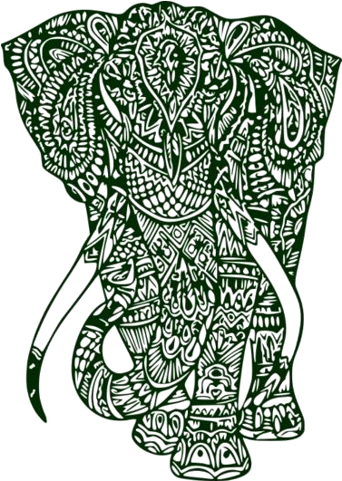 Intricate Mandala Elephant Illustration