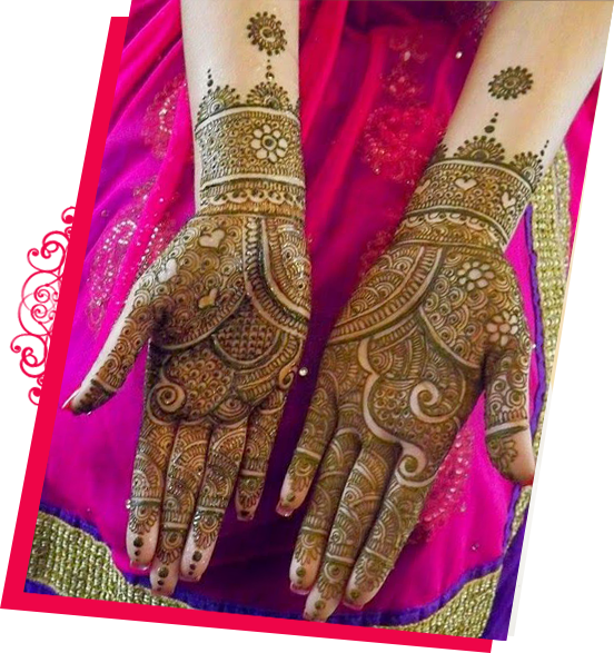 Intricate Mehndi Designon Hands