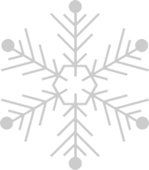 Intricate Snowflake Design PNG with transparent background