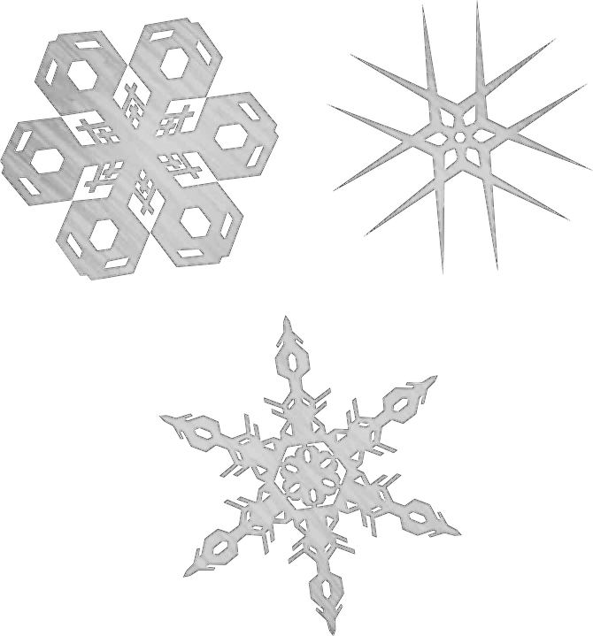 Intricate Snowflake Designson Blue Background