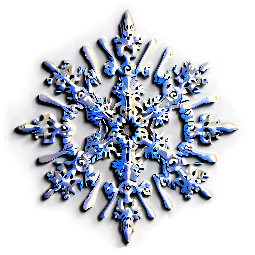 Intricate Snowflake Template Png Hel12