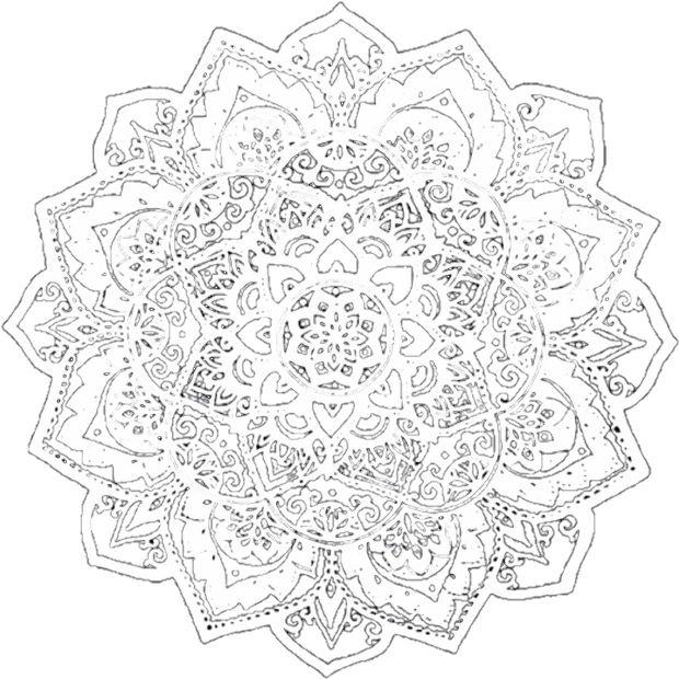 Intricate White Mandala Art