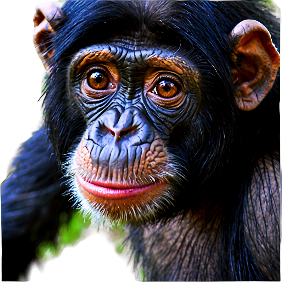 Intriguing Chimpanzee Stare Png 3