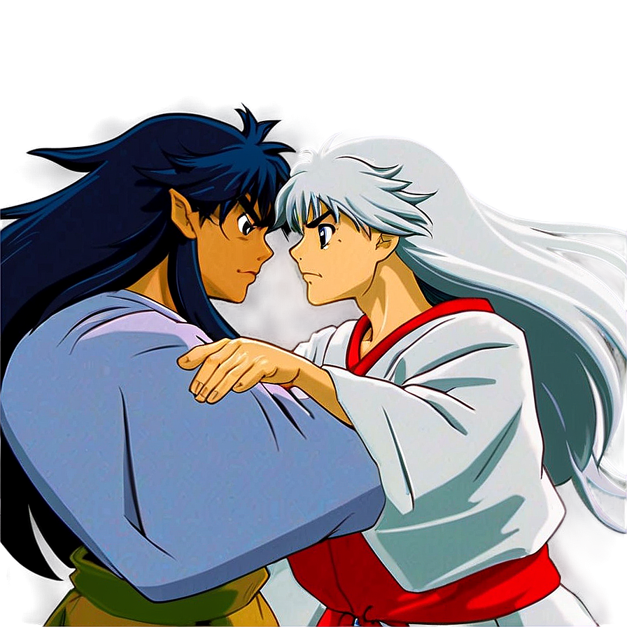 Inuyasha and Sesshomaru Fight PNG rri PNG with transparent background