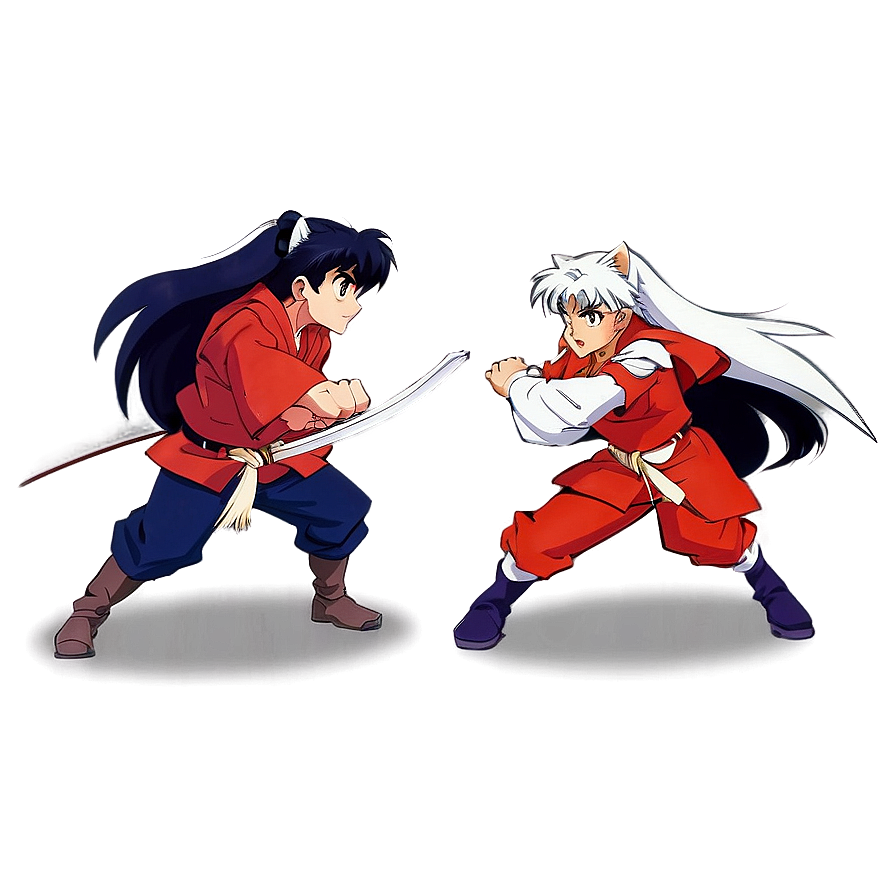 Inuyasha Fighting Pose Png Ejm87