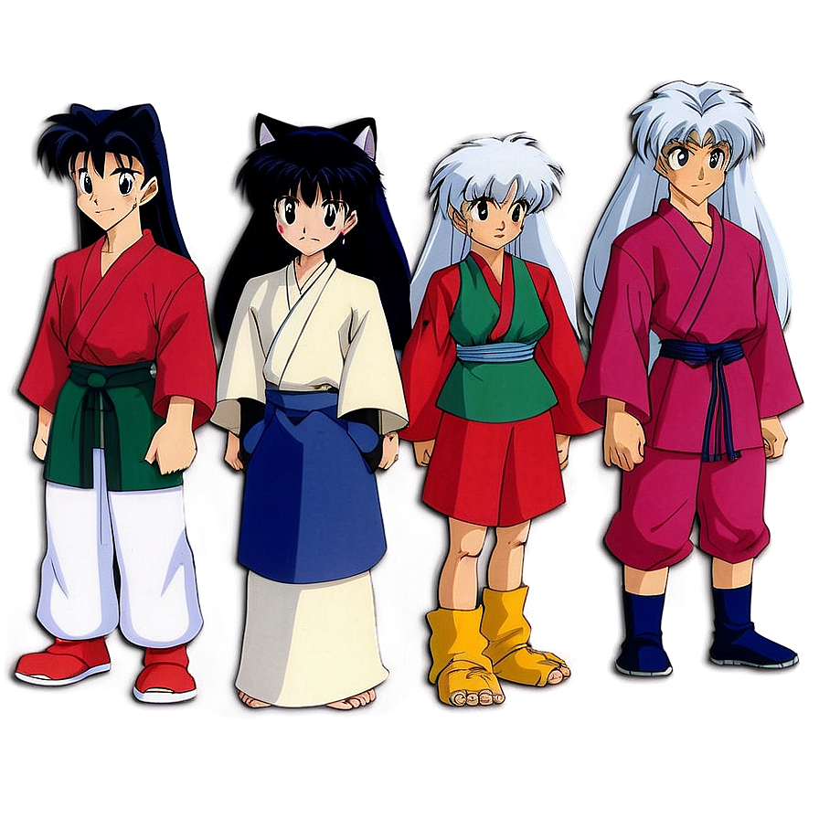 Inuyasha Group Cast PNG 78 PNG with transparent background
