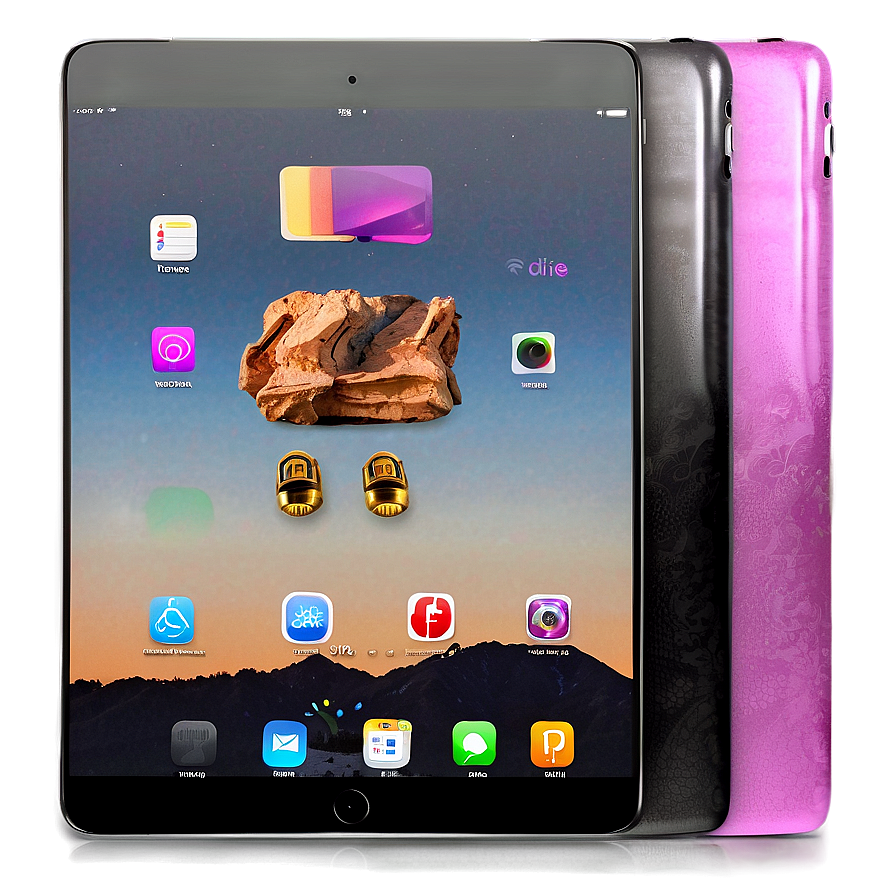 Ipad In Various Colors Png Gwv43