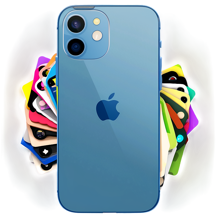 iPhone 12 Blue PNG jyl PNG with transparent background