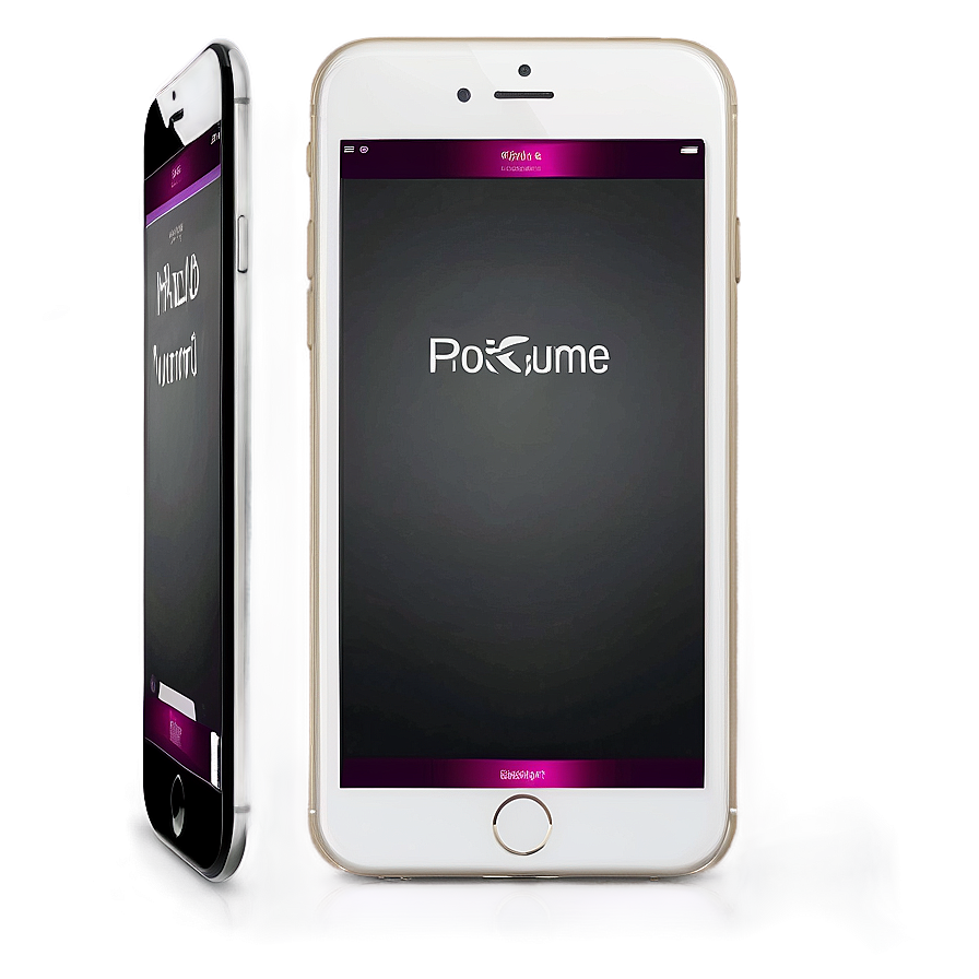 iPhone Screen Mockup PNG 06212024 PNG image with a transparent background, free high-resolution download