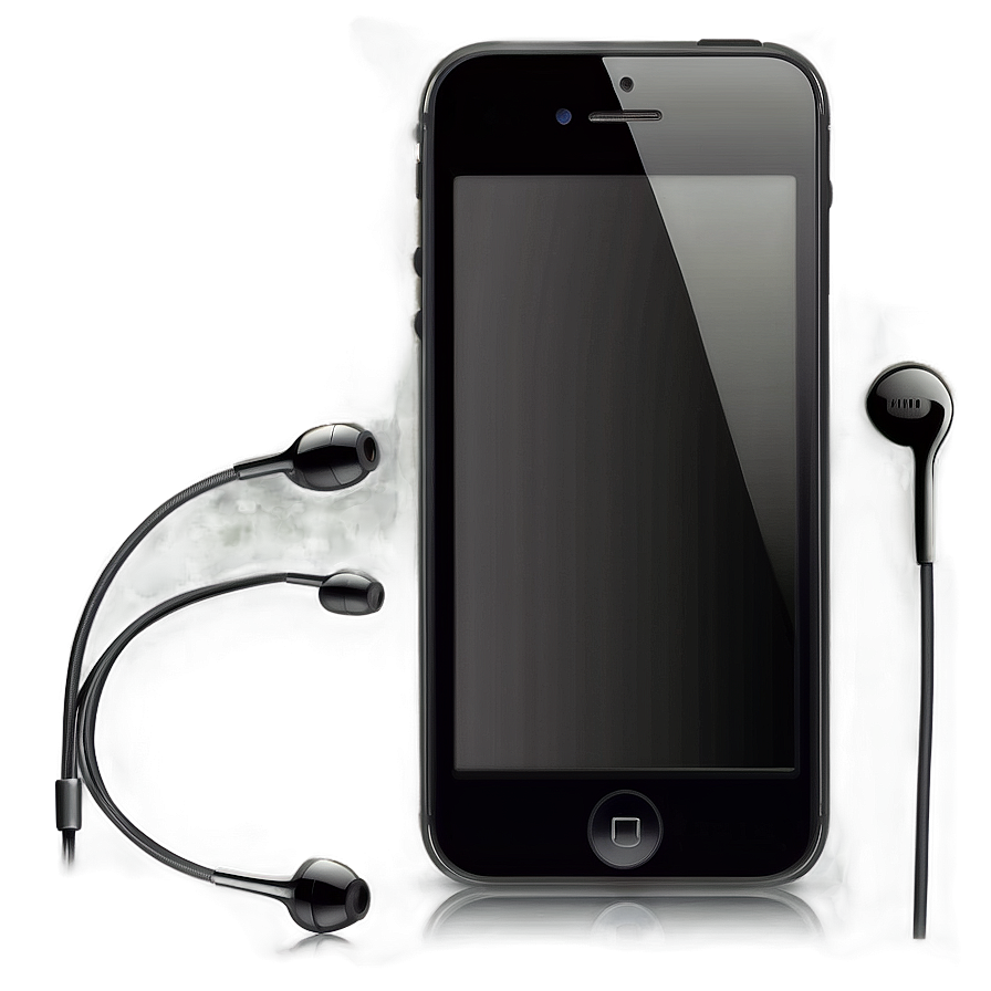 Iphone With Earphones Clipart Png 72