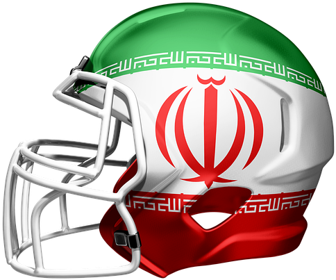 Iranian Themed Football Helmet