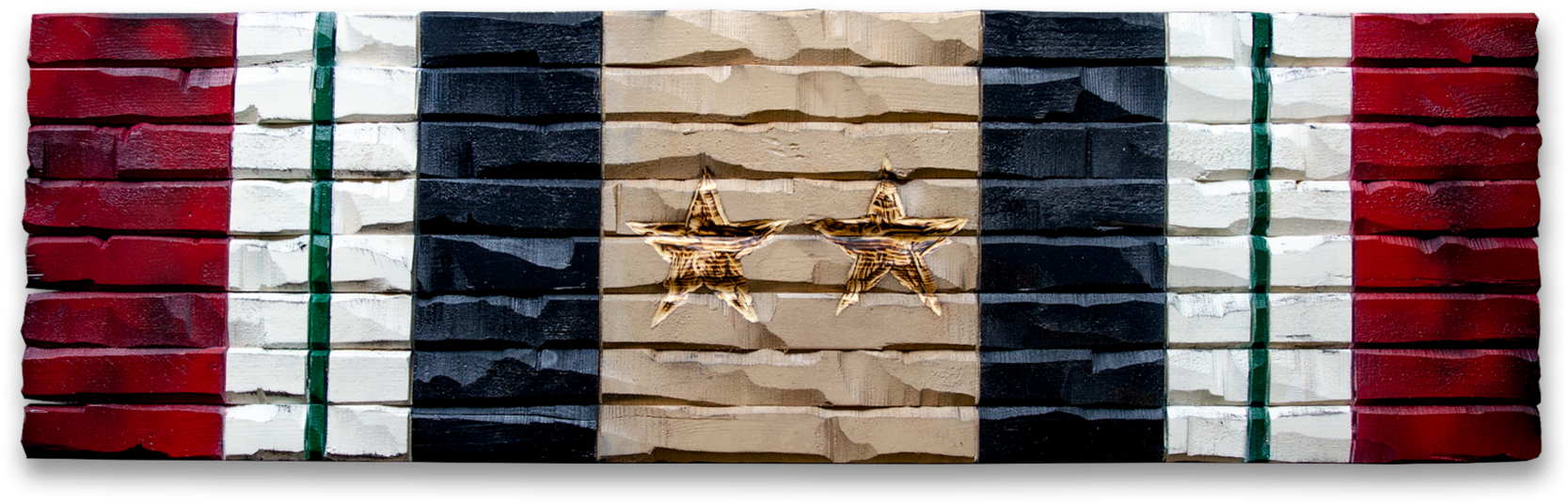 Iraqi Flag Artistic Representation PNG with transparent background