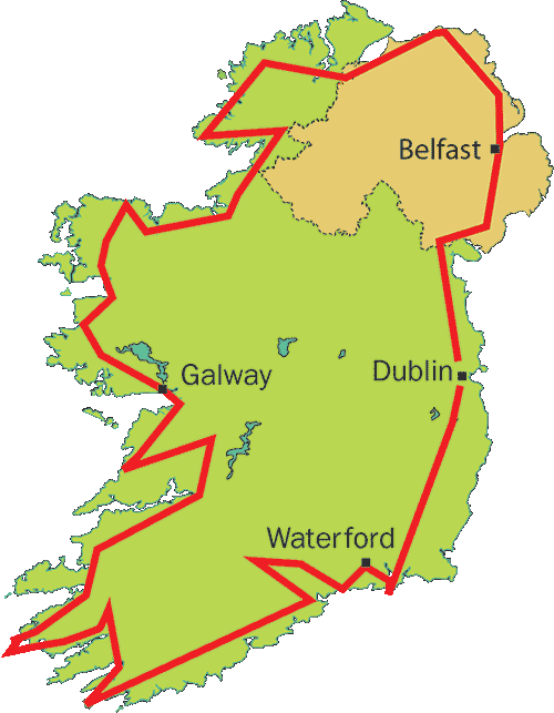 Irish Geology Tour Map - Map, HD Png Download PNG with transparent background