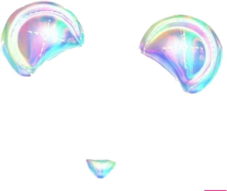 Iridescent Bubble Fragments Snapchat Sticker