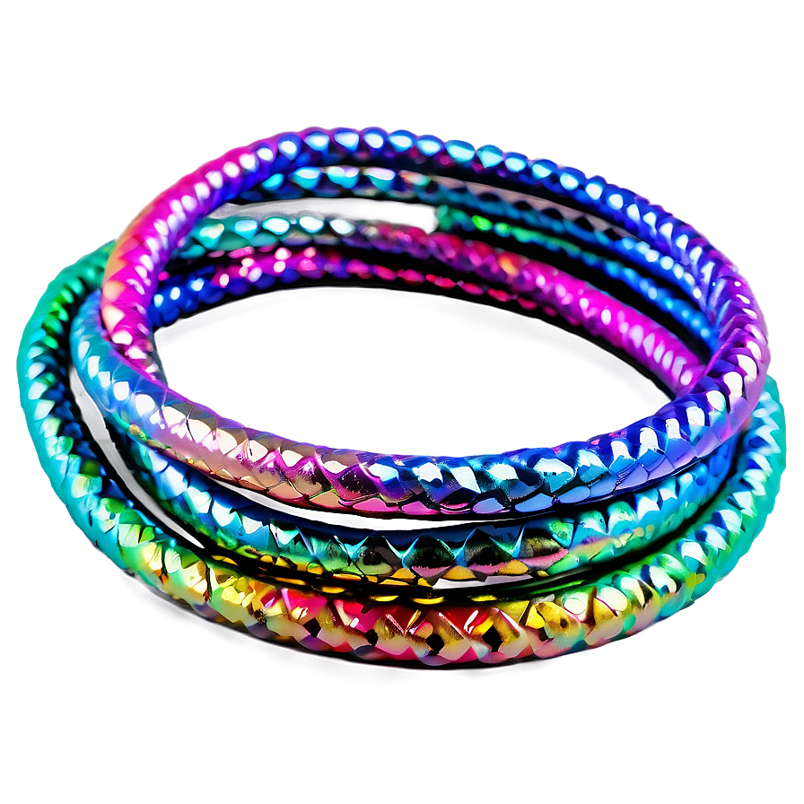 Iridescent Hair Elastic Png 06282024