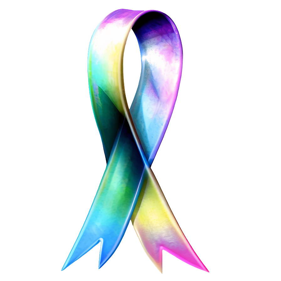 Iridescent Ribbon Png 06242024