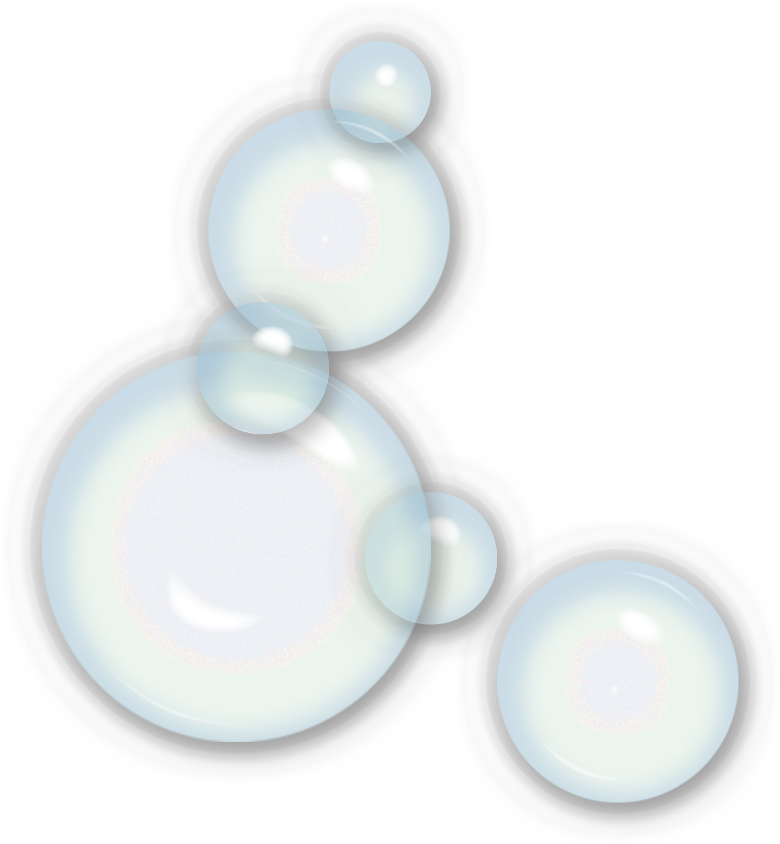 Iridescent Soap Bubbles Cluster.png