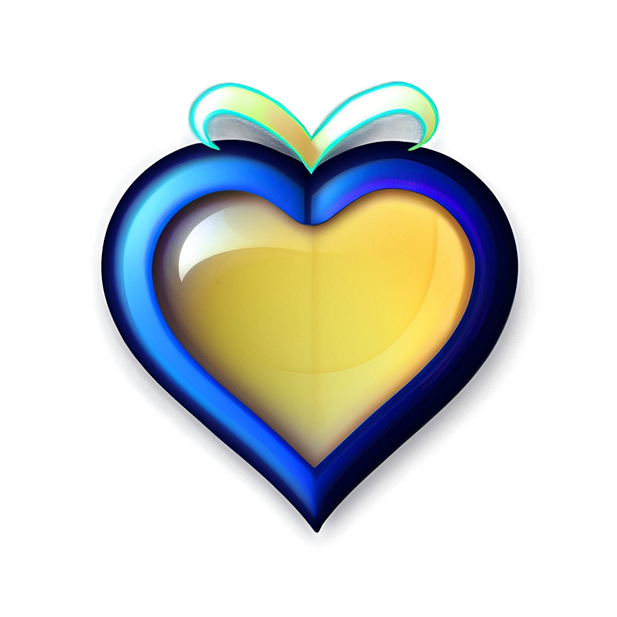 Iris Blue Heart Icon Png Qot