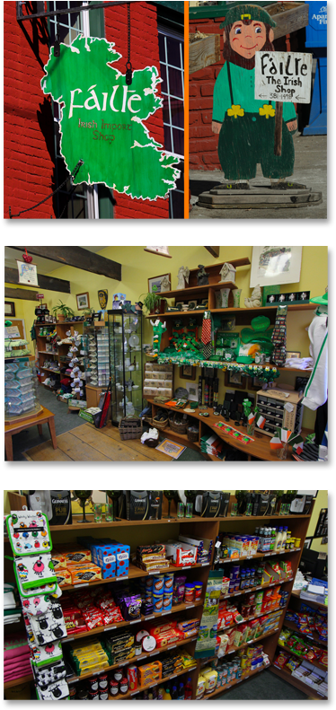 Irish Import Shop Exteriorand Interior PNG with transparent background