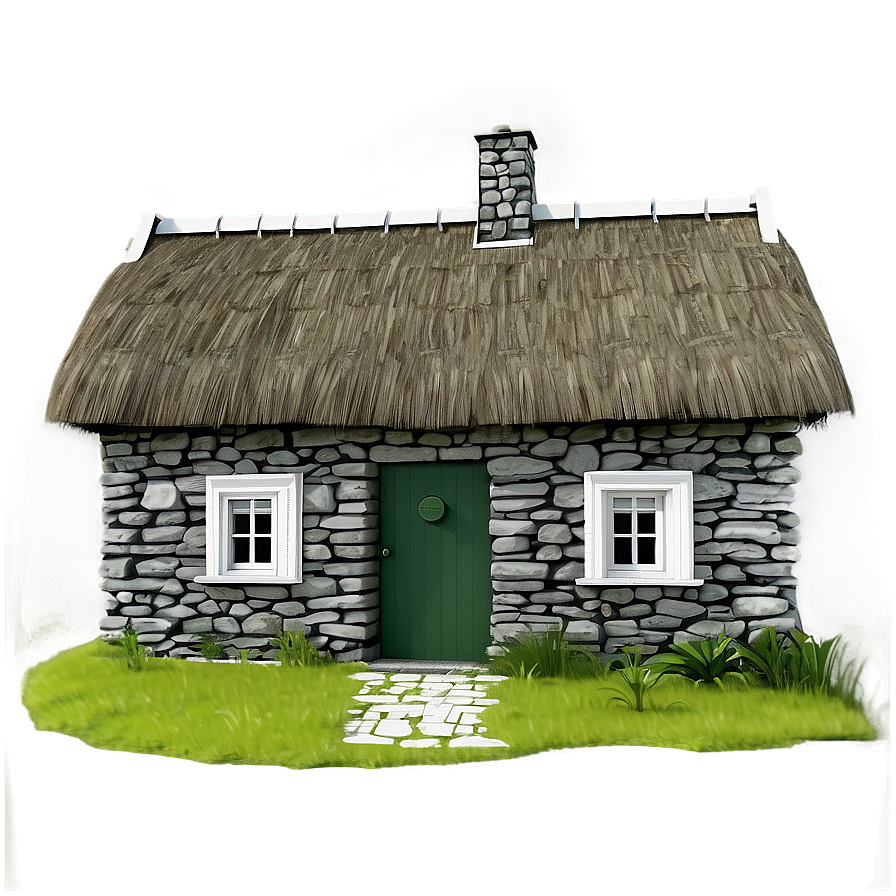 Irish Traditional Cottage Png Kod