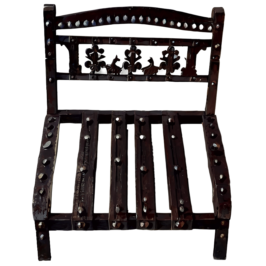 Iron And Wood Bench Png Isn