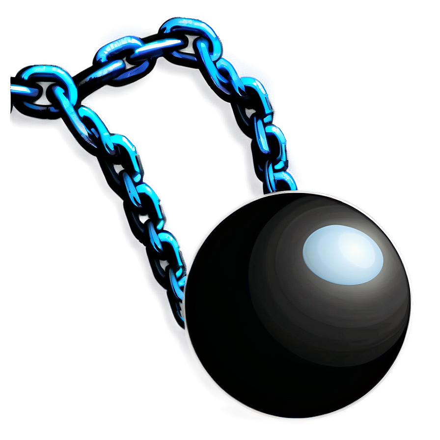 Iron Ball And Chain Cartoon Png Vbh52